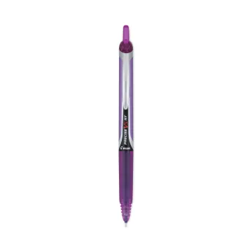 Precise V5RT Retractable Roller Ball Pen, 0.5mm, Purple Ink/Barrel (MINIMUM ORDER QUANTITY IS 1 CT O