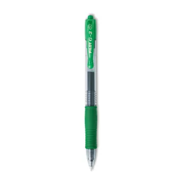 G2 Premium Retractable Gel Pen, 0.7 mm, Green Ink, Smoke Barrel, Dozen