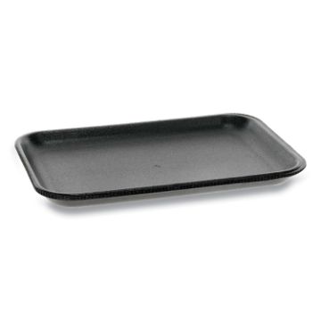 Supermarket Trays, #2, 8.38 x 5.88 x 0.69, Black, 500/Carton
