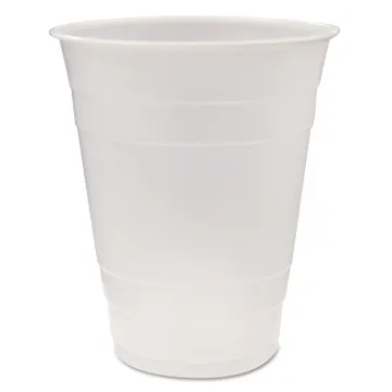 Translucent Plastic Cups, 16 oz, Clear, 80/Pack, 12 Packs/Carton