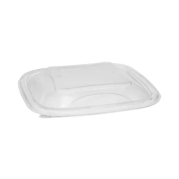 EarthChoice PET Container Lids, For 24-32 oz Container Bases, 7.38 x 7.38 x 0.82, Clear, 300/Carton