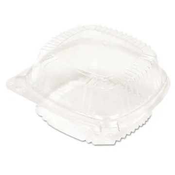 ClearView SmartLock Food Containers, Hoagie Container, 11 oz, 5.25 x 5.25 x 2.5, Clear, 375/Carton