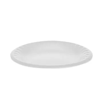 Unlaminated Foam Dinnerware, Plate, 6" Diameter, White, 1,000/Carton