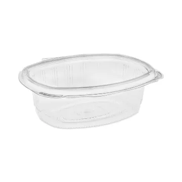 EarthChoice PET Hinged Lid Deli Container, 24 oz, 7.38 x 5.88 x 2.38, Clear, 280/Carton