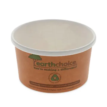 EarthChoice PLA/Paper Soup Cup, 8 oz, 3 x 3 x 3, Brown, 500/Carton