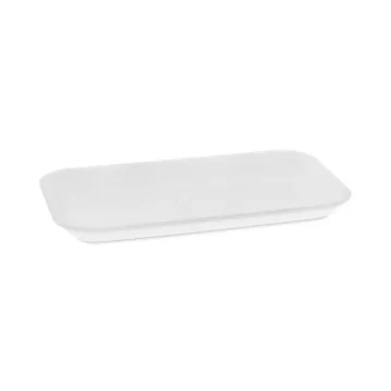 Supermarket Tray, #17, 8.3 x 4.8 x 0.65, White, 1,000/Carton