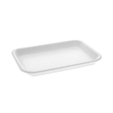 Supermarket Tray, #2, 8.2 x 5.7 x 0.91, White, 500/Carton