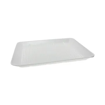 Supermarket Tray, #1014 Family Pack Tray, 13.88 x 9.88 x 1, White, 100/Carton