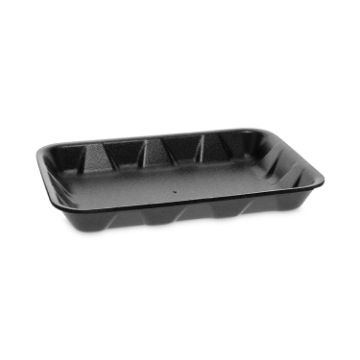 Supermarket Tray, #4D1, 9.5 x 7 x 1.25, Black, 500/Carton