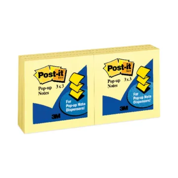 Original Canary Yellow Pop-Up Refill, 3 x 3, 12/Pack