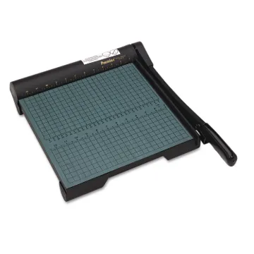 The Original Green Paper Trimmer, 20 Sheets, Wood Base, 12 1/2"x 12