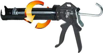 10oz Professional Black Swivel Body Strong Caulking Gun