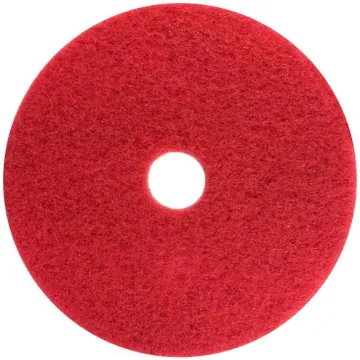 19" Red Buffer Floor Pad, 5/Case