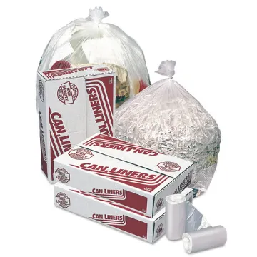 24" x 24" 6 mic Clear Can Liners, 1000/Case