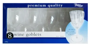 8 oz Wine Goblet, 8/Pack, 10/Case