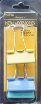 1-1/4" Assorted Colors Binder Clips, 3/Pack, 24/Case