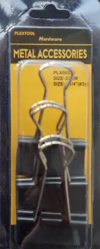 1-1/4" Black Binder Clips, 3/Pack, 24/Case