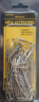 #2, 1" Silver Metal Paper Clips, 85/Pack, 24/Case