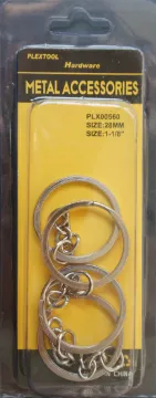 1-1/8" Split Key Rings, 4/Pack, 24/Case