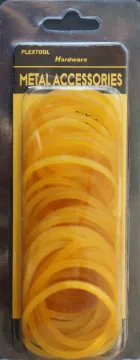 1" Beige Rubber Band, 10g/Pack, 24/Case