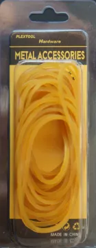 1.5" Beige Rubber Band, 10g/Pack, 24/Case