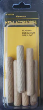 0.3 x 2" Dowel Pin, 6/Pack, 24/Case