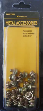 1/4" Screws with Combination Split Lock/Flat Washer, 27/Pack, 24/Case