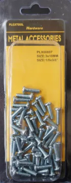 1/8" x 3/8" Combination Machine Round Head Screws, 55/Pack, 24/Case