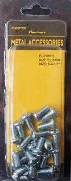 1/4" x 3/8" Combination Machine Round Head Screws, 20/Pack, 24/Case