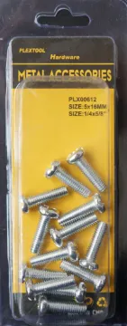 1/4" x 5/8" Combination Machine Round Head Screws, 13/Pack, 24/Case