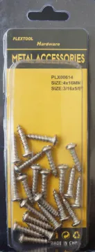 3/16" x 5/8" Phillips Stainless Steel Pan Head Screws, 22/Pack, 24/Case