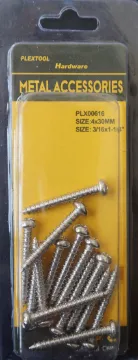 3/16" x 3/4" Phillips Stainless Steel Pan Head Screws, 14/Pack, 24/Case