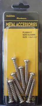 3/16" x 3/4" Phillips Stainless Steel Pan Head Screws, 9/Pack, 24/Case