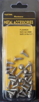 3/16" x 1/2" Phillips Stainless Steel Flat Head Screws, 30/Pack, 24/Case