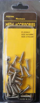 3/16" x 5/8" Phillips Stainless Steel Flat Head Screws, 22/Pack, 24/Case