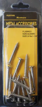 3/16" x 1-1/4" Phillips Stainless Steel Flat Head Screws, 14/Pack, 24/Case