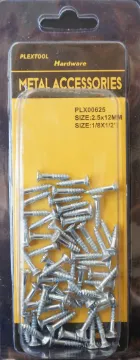 1/8" x 1/2" Phillips Wood Flat Head Screws, 58/Pack, 24/Case