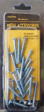 1/8" x 1/4" Phillips Wood Flat Head Screws, 20/Pack, 24/Case