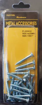 3/16" x 1" Phillips Wood Flat Head Screws, 22/Pack, 24/Case