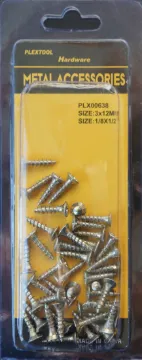 1/8" x 1/2" Pozi Wood (ChipBoard) Flat Head Screws, 44/Pack, 24/Case