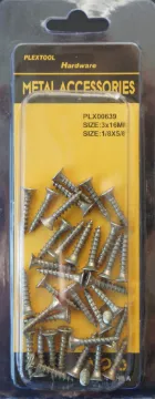 1/8" x 5/8" Pozi Wood (ChipBoard) Flat Head Screws, 36/Pack, 24/Case