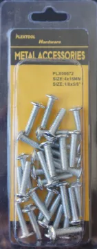 1/8" x 5/8" Combination Machine Round Head Screws, 30/Pack, 24/Case