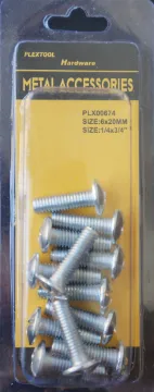 1/4" x 3/4" Combination Machine Round Head Screws, 12/Pack, 24/Case