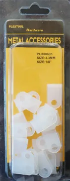 3.3mm=1/8" Plastic Wire Clamps, 22/Pack, 24/Case