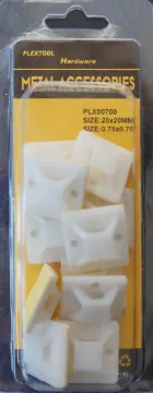 0.75" x 0.75" Cable Tie Mount, 12/Pack, 24/Case
