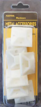 1" x 1" Cable Tie Mount, 7/Pack, 24/Case