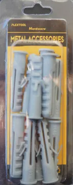 5/16" x 1.5" Plastic Anchors, 12/Pack, 24/Case