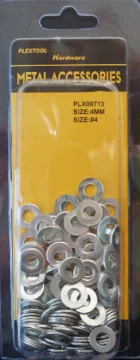 #4 Flat Washers, 133/Pack, 24/Case