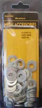 #6 Flat Washers, 78/Pack, 24/Case