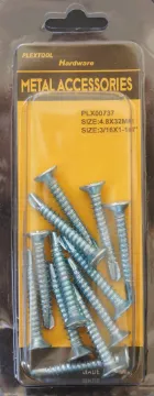 3/16" x 1-1/4" Phillips Self Drilling Flat Head Screws, 12/Pack, 24/Case